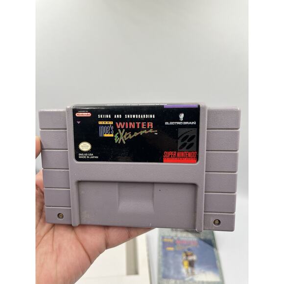 Tommy Moe's Winter Extreme: Skiing & Snowboarding Super Nintendo SNES Complete! - Picture 8 of 16